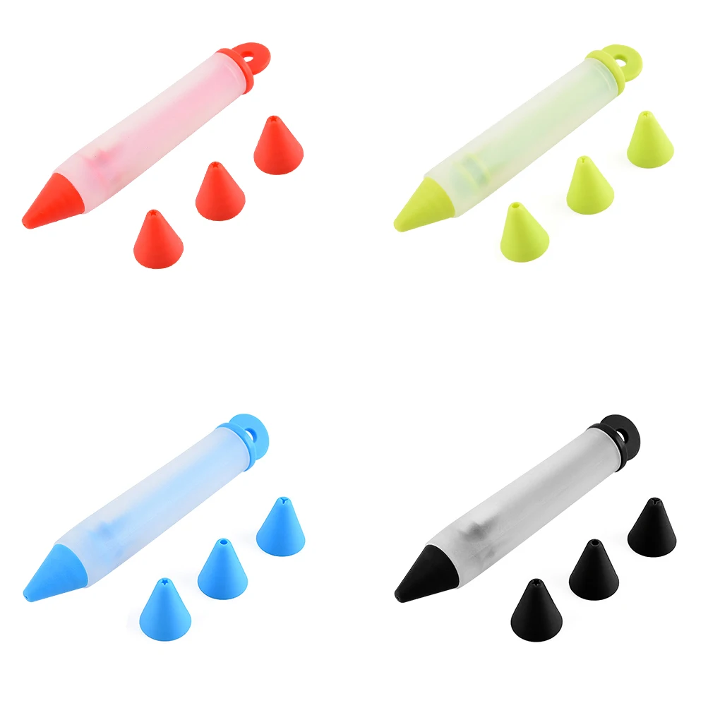 

Silicone Food Writing Pen Chocolate Decorating Tools Cake Mold Cream Cup Cookie Icing Piping Pastry Nozzles Kitchen Accessories