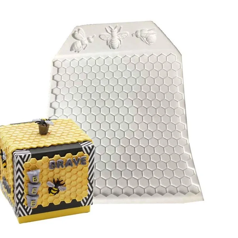 Соты пчелы силиконовая форма льда крем Fondant (сахарная) инструмент для украшения
