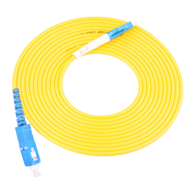 10 Pcs Sc Upc To LC Upc Simplex 2.0mm Pvc Single Mode Fiber Patch Cable Fibra Optica Jumper Fiber Patch Cord Ftth