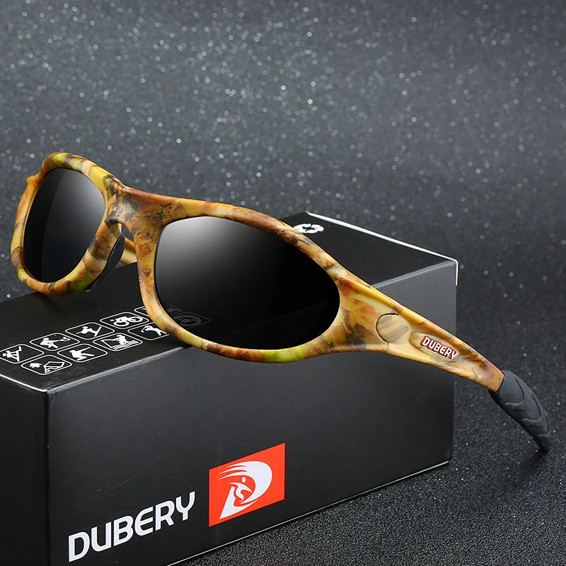 DUBERY спортивные поляризованные солнцезащитные очки большая рамка для активного