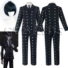 Приключения Джоджо Золотой ветер Bruno Bucciarati похороны Костюм Униформа Штаны и футболки с рисунком из аниме по индивидуальному заказу Костюмы для косплея