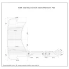 2016 Sea Ray 310 SLX платформа для плавания, лодка из EVA искусственной пены, Тиковая напольная подушка