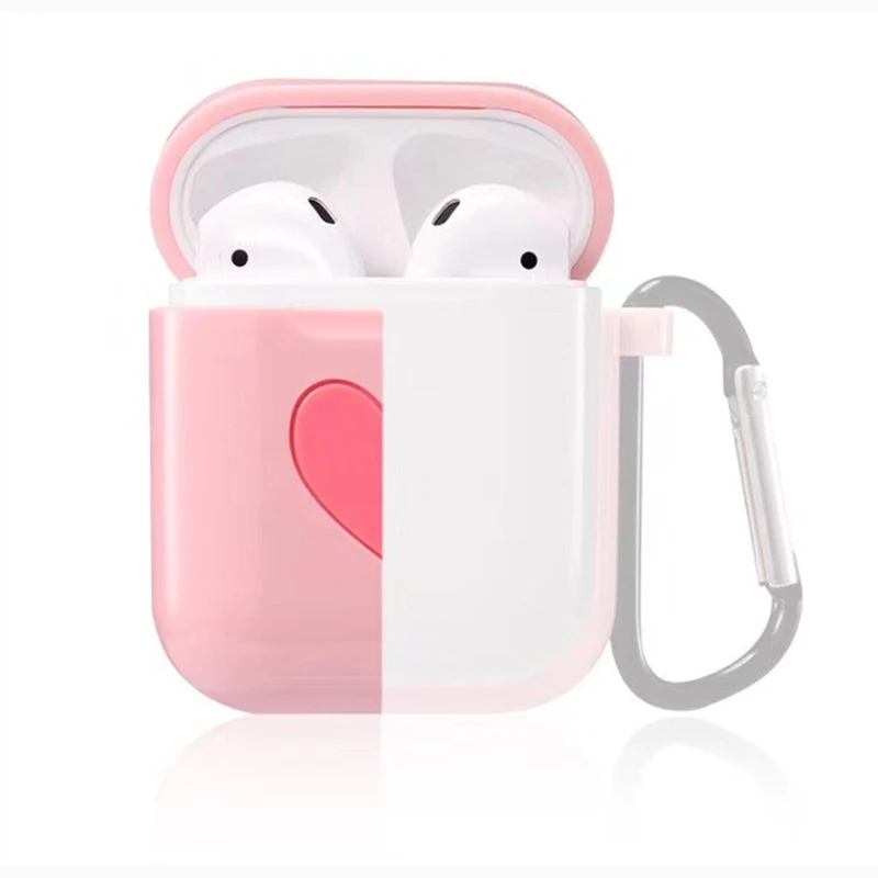 Чехол для Airpods чехол с милым сердечком s Для Air Pods 1 2 Bluetooth беспроводной защитный