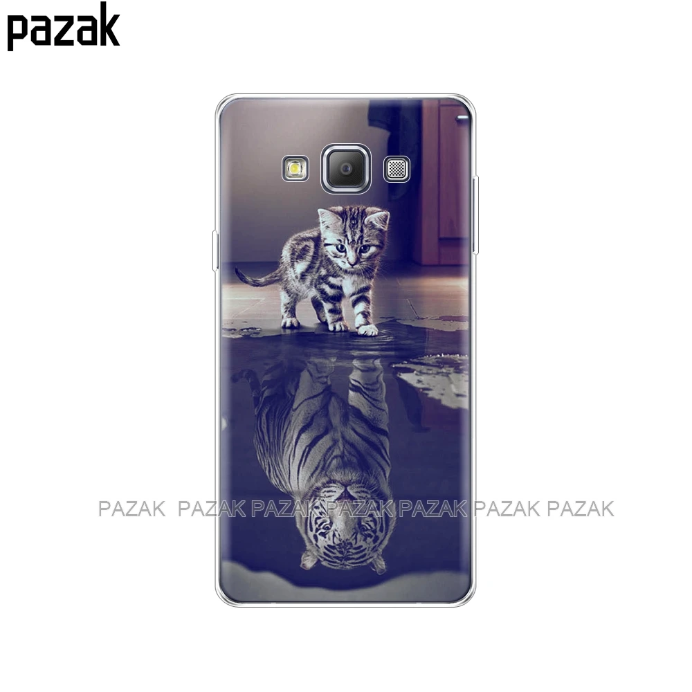 Силиконовый чехол для Samsung Galaxy A7 2015 Чехлы мягкая задняя крышка из ТПУ A700 A700F
