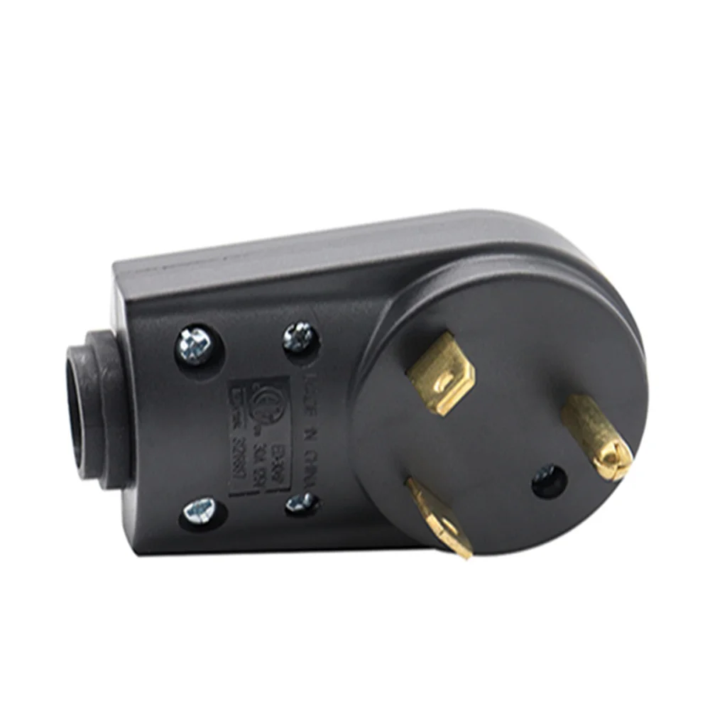 

Replacement Plug Male 30A 125V US Style RV Plug (Black)