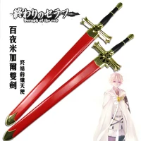 cosplay anime seraph of the end mikaela hyakuya katana wood sword prop role playing mikaela hyakuya wood weapon model 108cm