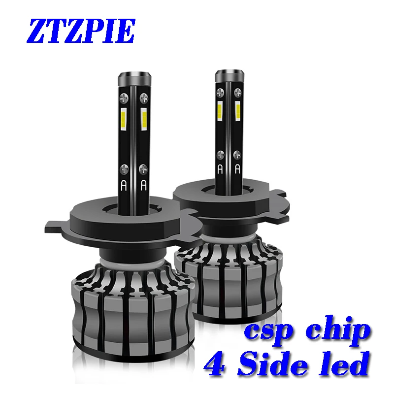 

ZTZPIE 6000K автомобильный светильник H8 H7 H9 26000LM 9006/HB4 9005/HB3 H4 H11 h1 Csp 4 боковой светодиодный головной светильник, супер яркая лампа, противотуманный ...