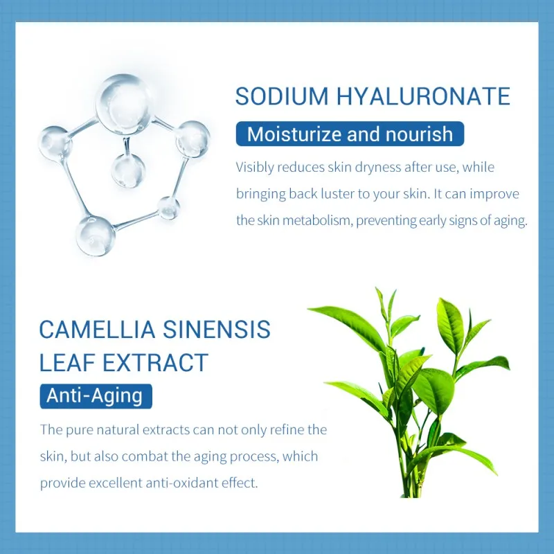 40 мл Гиалуроновая кислота Сыворотка для лица поры затягивает пополняет гладкие