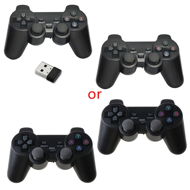 

USB Wireless Double Handle Game Controller Joystick Vibration Joypad Console Game Pad Gamepad for PC