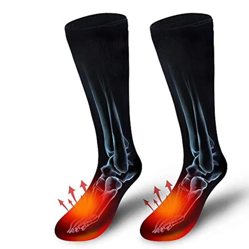 

One Pair Electric Winter Heated Socks Rechargeable Battery Feet Foot Winter Thermostat Warmer Thermal Sock