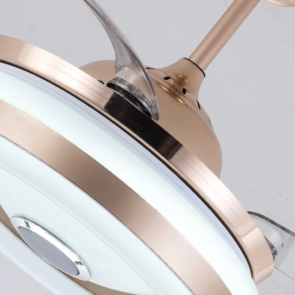 Bluetooth Музыка Светодиодный потолочный вентилятор лампа телефон приложение с