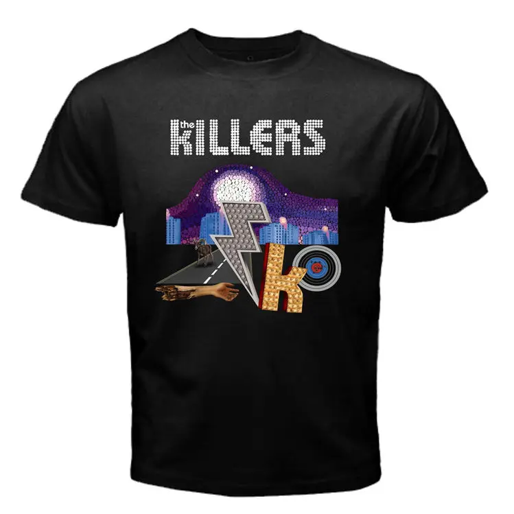 Хит продаж футболка для обложки альбома THE KILLERS batch Born Fuss размер S до 3XL Подарочная