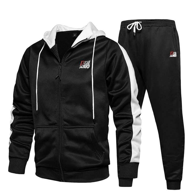 Новинка 2020 повседневный мужской спортивный костюм с капюшоном + спортивные штаны