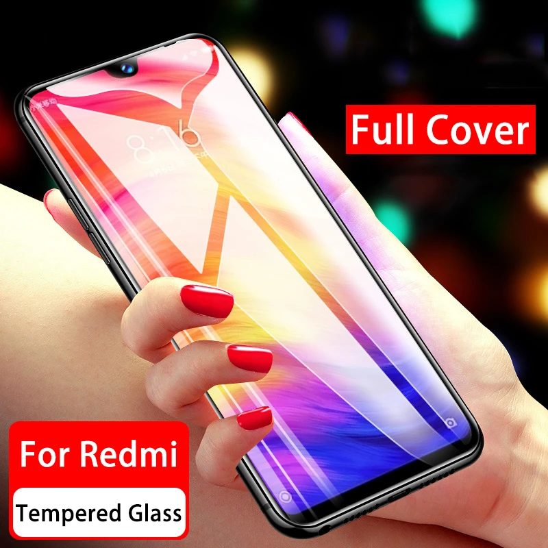 100 шт закаленное стекло с полным покрытием для Xiaomi Redmi 8 8A 7 7A 6 Pro 6A 5 Plus 5A 4A 4X защитная