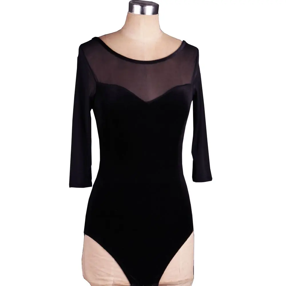 Боди для платья конкурса бальных танцев купальник вальс танго Ромпер одежда