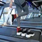 Мужские кроссовки-носки с блестками, черные или белые повседневные кроссовки с высокой подошвой, для тренировок, 2021