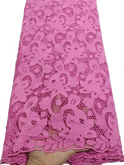 Hot Selling African French Water Soluble Guipure Lace Fabric High Quality Nigerian Cord For Wedding ETB84 | Дом и сад