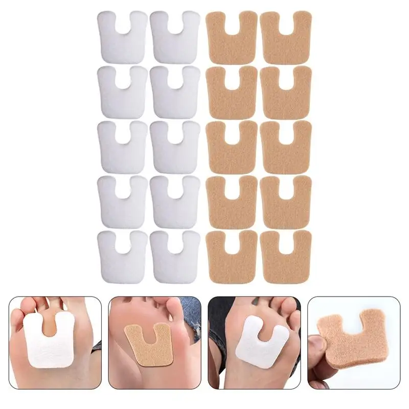 

10 Pairs Feet Corn Sticker Self-adhesive Feet Pad Feet Corn Remover Pads