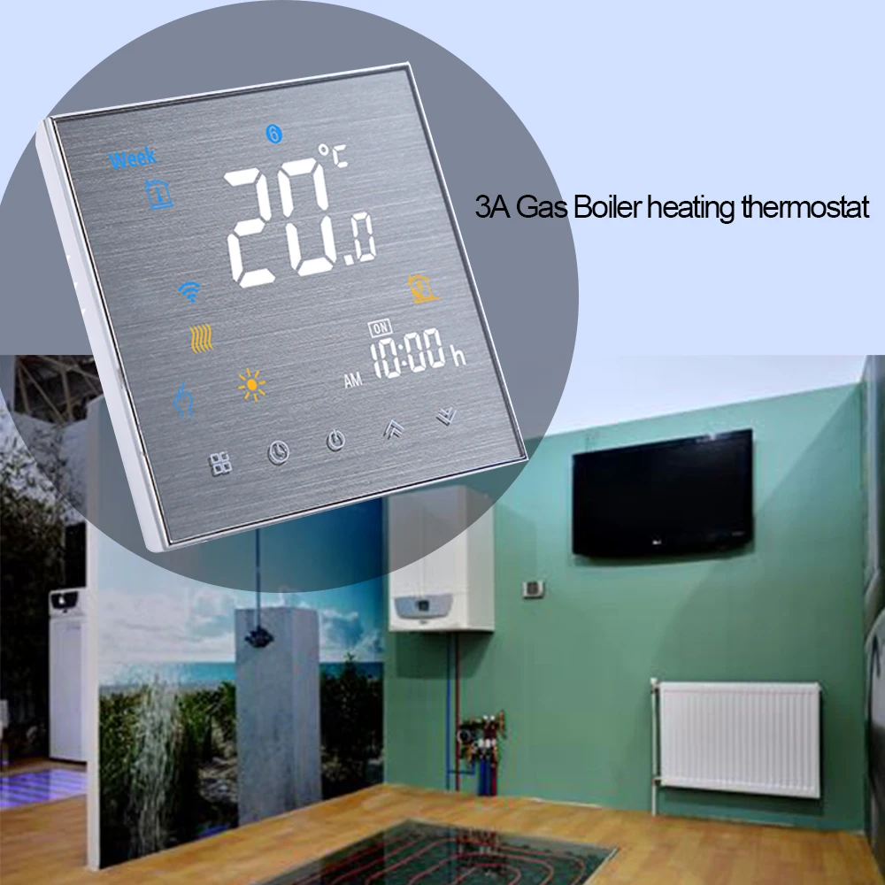 Умный Wi Fi термостат для газового бойлера/воды/электрического подпольного