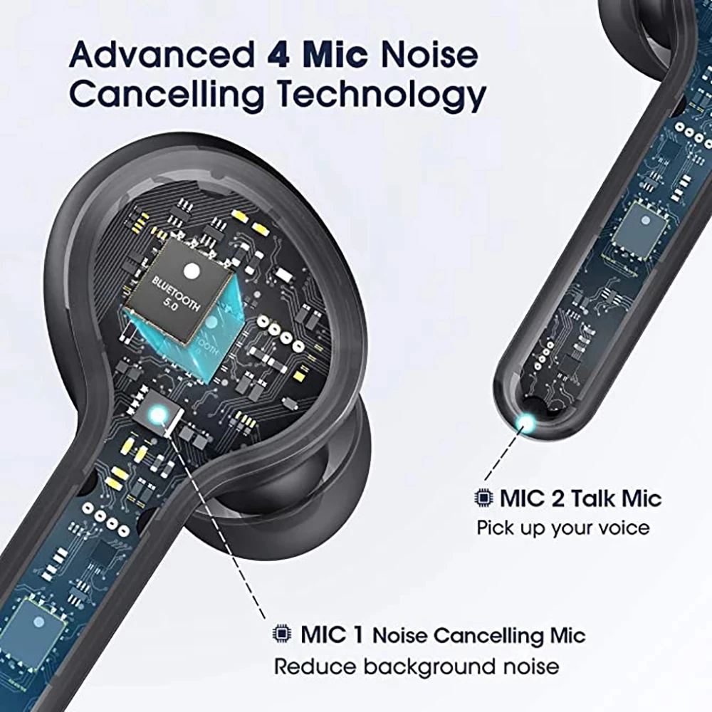Беспроводные наушники TWS 5 1 Bluetooth R22 беспроводная гарнитура со светодиодным