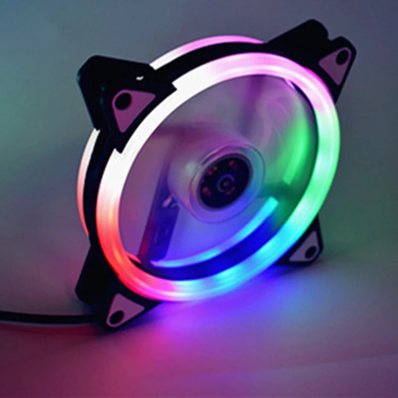 Чехол для вентилятора 120 мм кулер компьютера с регулируемой яркостью красный