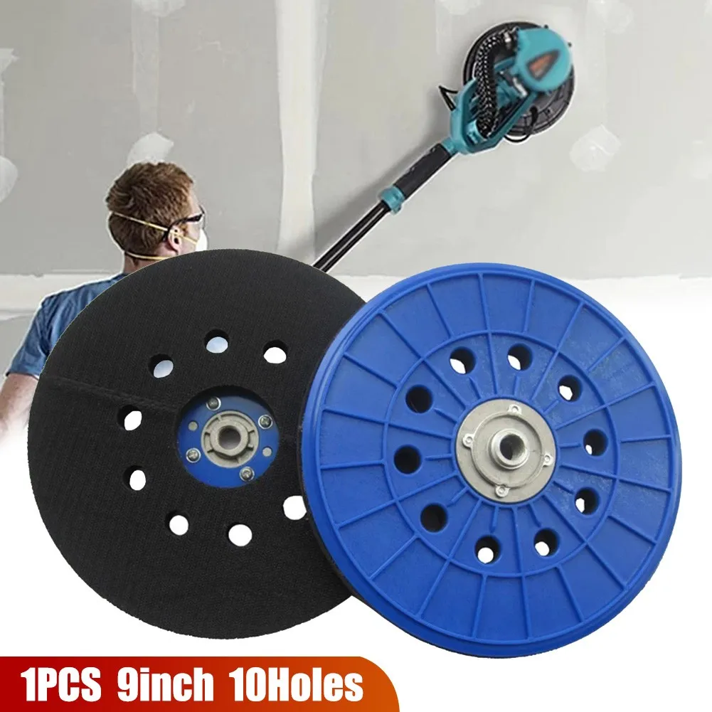 

9inch 10 Hole Drywall Sander Hook And Loop Backing Plate Polishing Sanding Pad With 14mm Thread Sanding Disc Abrasive Power Tool
