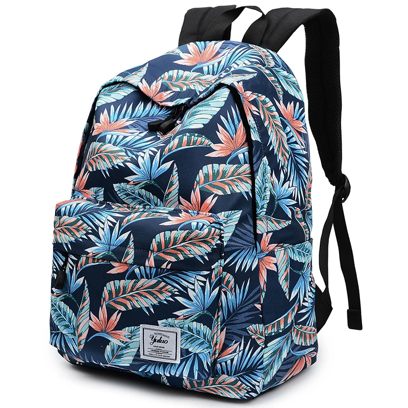 Ноутбук с диагональю 14 дюймов прочный рюкзак принтом в виде листьев Mochila Feminina