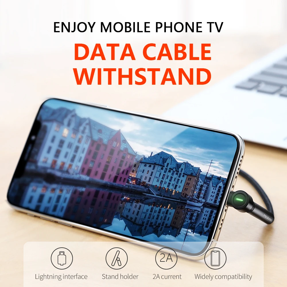 USB-кабель Mcdodo для IPhone XS Max XR X 8 7 6s Plus IPad Mini IOS 12 проводов подставка телефона