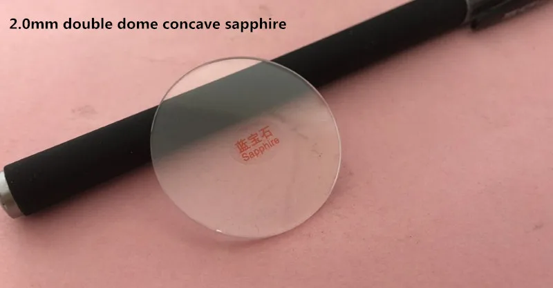 

Free Shipping 1pc 2.0mm Thick Double Dome Concave Round Sapphire from 32.5mm to 40.5mm