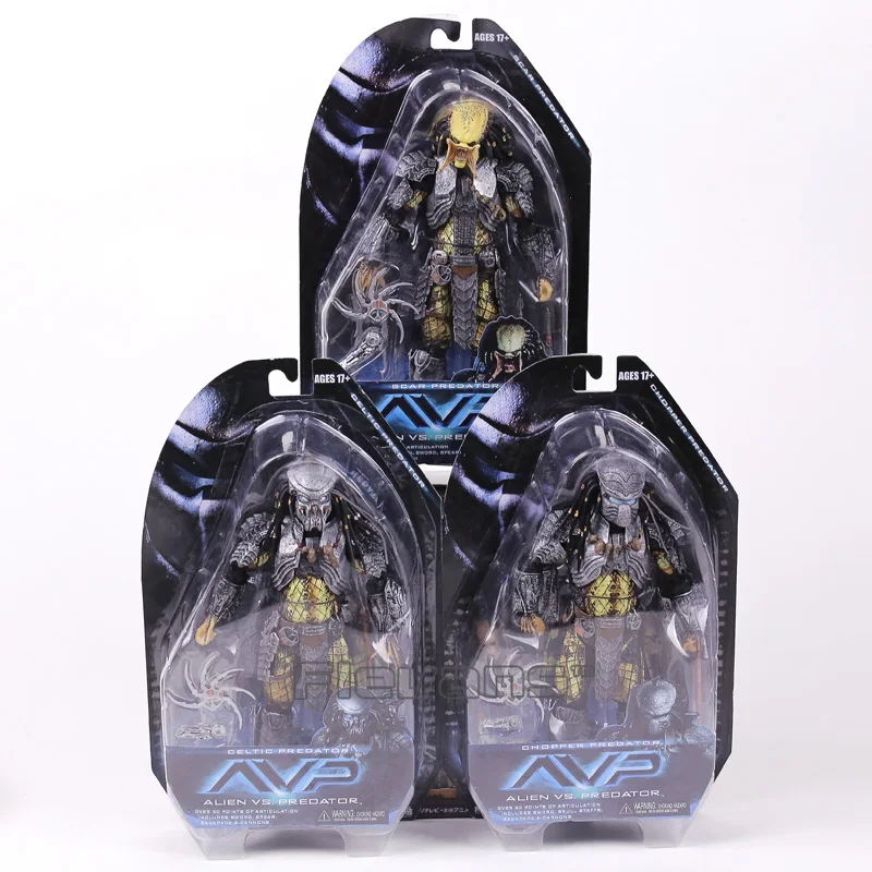 NECA AVP Чужой против Хищник Chopper кельтский шрам хищник ПВХ движущаяся фигурка