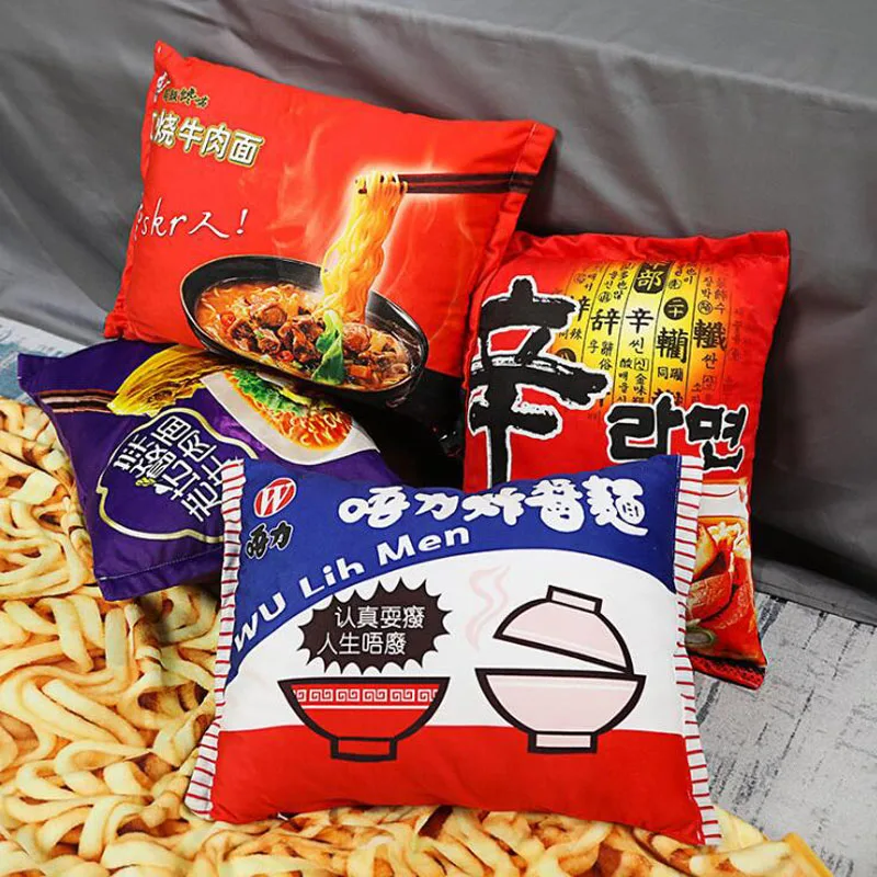 

Funny Cool Blanket Gift Instant Noodle Blanket Throw Pillow Plush Blanket For Home Sofa Office And Car blanket For Dropping
