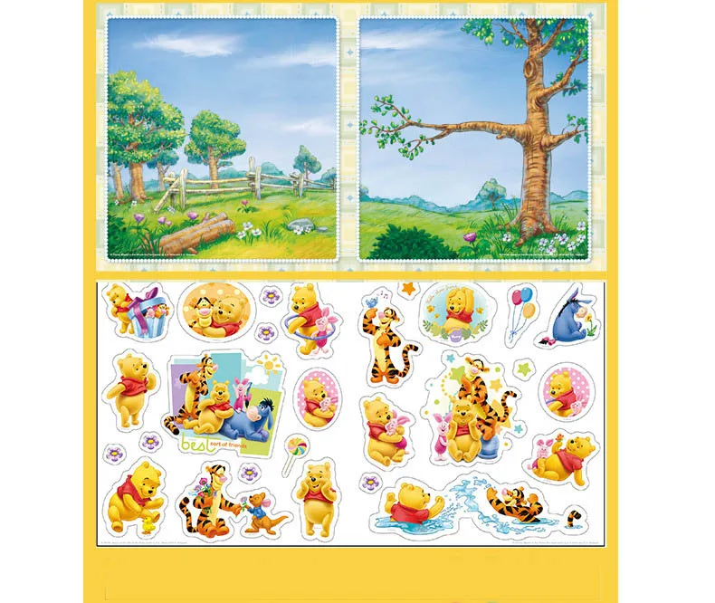 Disney Winnie the Pooh Children's Puzzle Handmade Sticker Book This Desk Wall DIY Scene Painted Graffiti | Игрушки и хобби