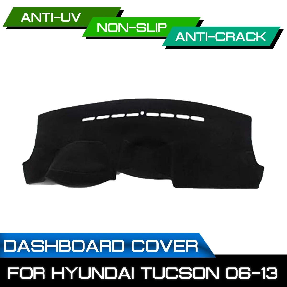 

Коврик для приборной панели автомобиля для Hyundai Tucson 2006, 2007, 2008, 2009, 2010, 2011-2013, противоскользящий, защита от ультрафиолета