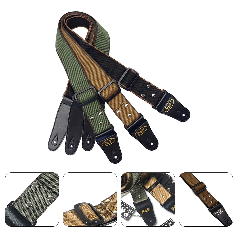 

3 Pcs Straps Comfortable Useful Adjustable Straps Guitar Accessories for Men Women