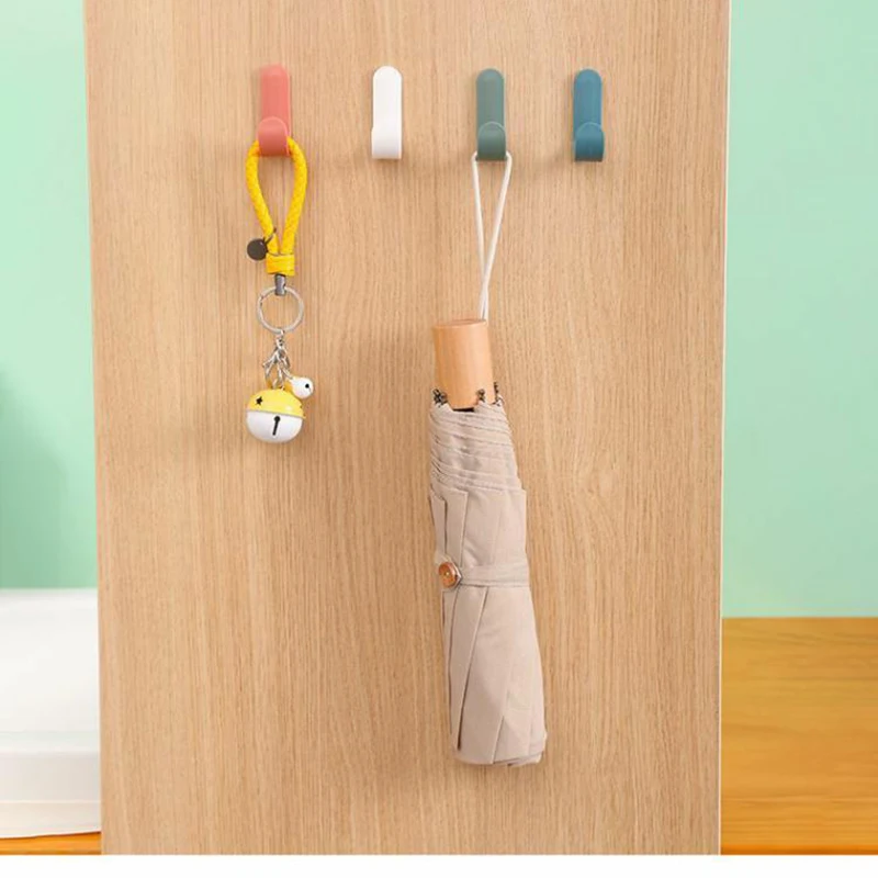 Крючки для полотенец пластиковые вешалки дверей самоклеящиеся настенные шляп и