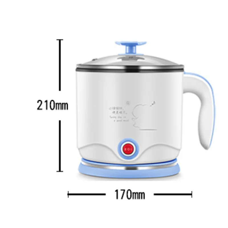 

Capacity Electric Cooking Pot Portable Multi Functions Electric Cooker Steaming Net Desktop Mini Hot Pot Skillet