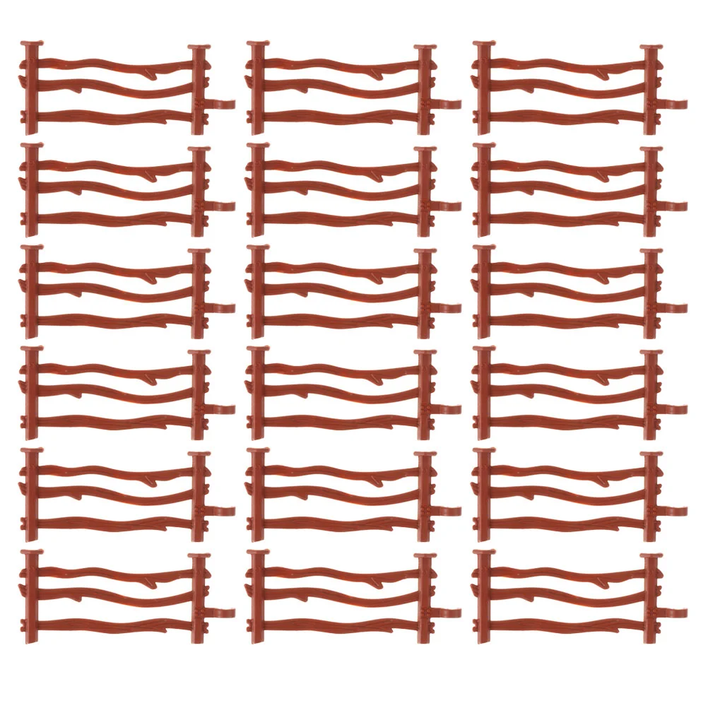 

200Pcs Mini Farm Landscape Fence Corral Fencing Panel Accessory Kids DIY