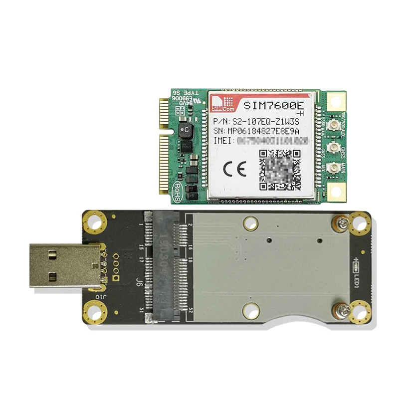 SIMCOM LTE Cat4 мини-модуль pcie с mini на USB 2 0 карта adpater SIM7600E-H/HSPA +/UMTS/EDGE/GPRS/GSM |