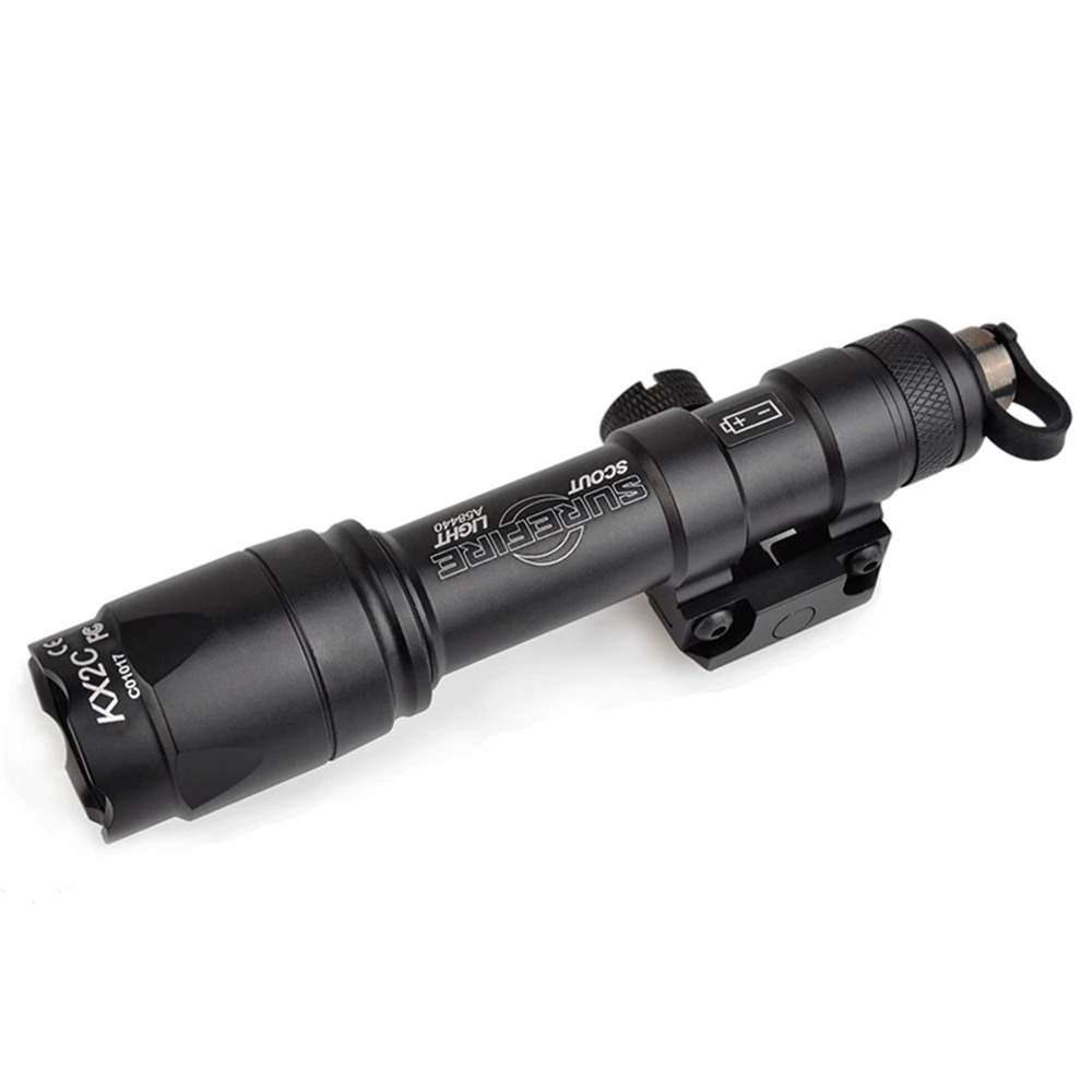 WADSN Airsoft suprefir M600 M600C скаутский фонарик 340 люмен светодиодный светильник для охотничьего оружия с двойной функцией Tape Swtich - Цвет: M600c Flashlight bk