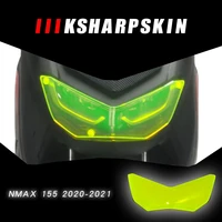 motorcycle headlight protection board screen lens headlight cover acrylic accessories for yamaha nmax 155 2020 2021 nmax155