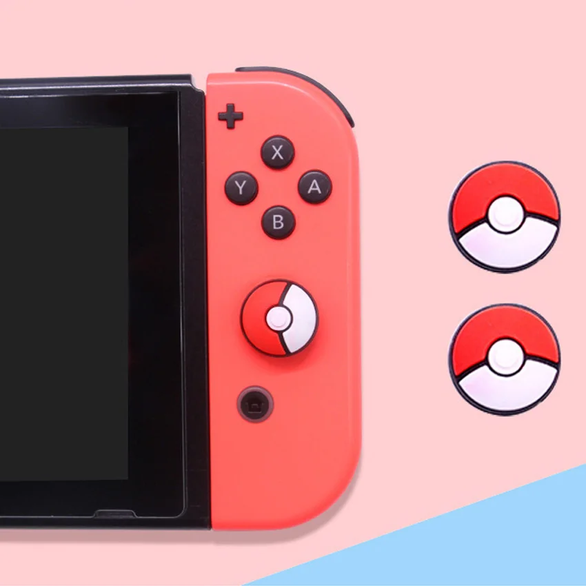 For Nintendo Switch Joy Con Silicone Thumb Grips Joystick Cover Caps Protection |