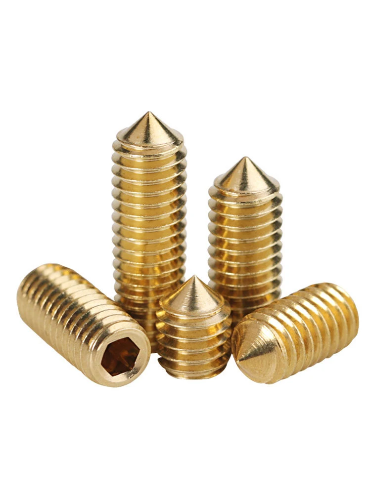 

Набор винтов с латунным наконечником, Безголовый винт с шестигранной головкой M3M4M5M6 * 3x 4/5/6/8