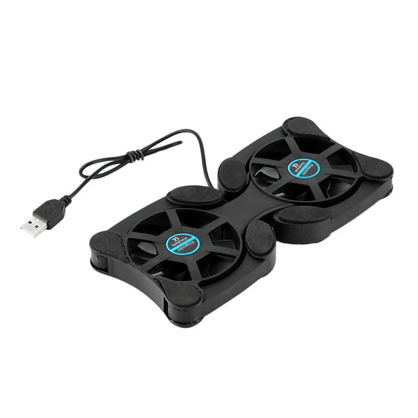 

Foldable USB Cooling Pads for Laptop with Dual Fan Mini Portable Octopus Cooler Cooling Pad for Notebook