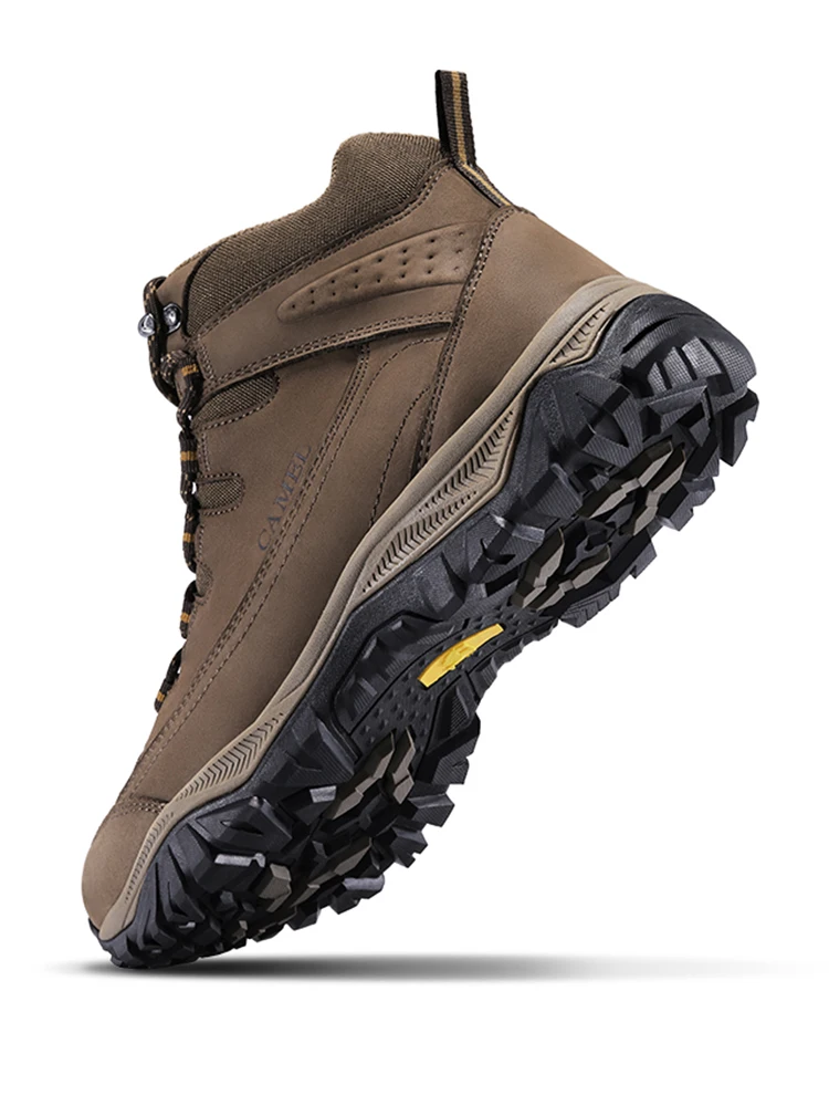 Camel Outdoor Men Hiking Shoes Autumn Winter New Fashion Non-slip Wear-resistant Mountain Climbing Trekking Boots Tactical