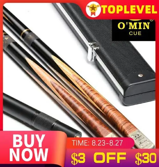 O' min HUNTER One Piece Снукер Cue Kit с алюминиевым сплавом чехол телескопическим