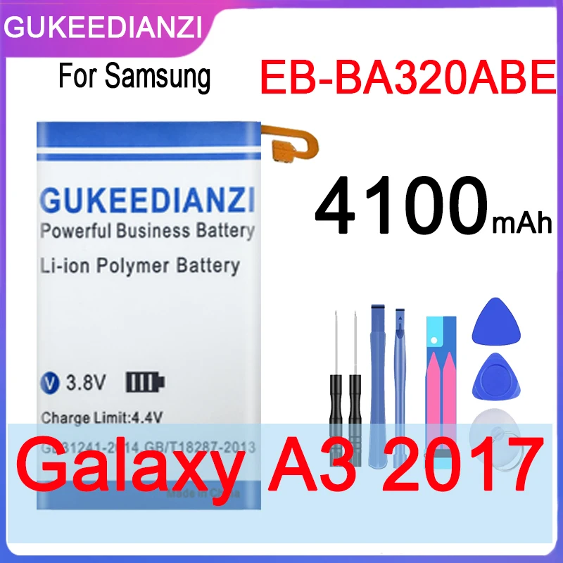 Высокоемкий аккумулятор для Samsung A3 2017 A320 Edition натуральная кожа телефон большой