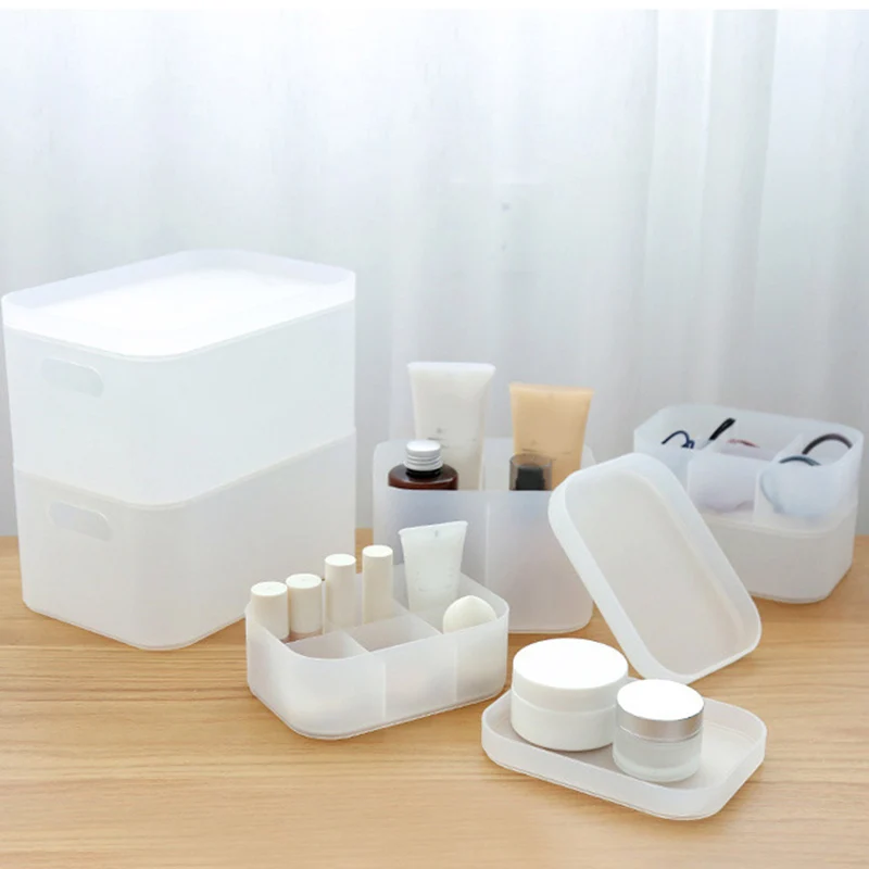 Настольный ящик для хранения Пластик коврик лоток косметическая коробка с