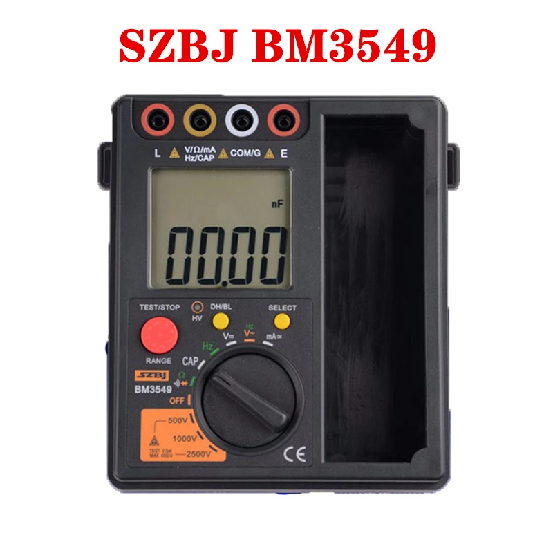 Измеритель сопротивления SZBJ BM3549 измерительный измеритель 2 в 1 цифровой изоляции