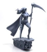 75mm 100mm resin model death sickle beautiful sexy girl 3d printing figure unpaint rw 001