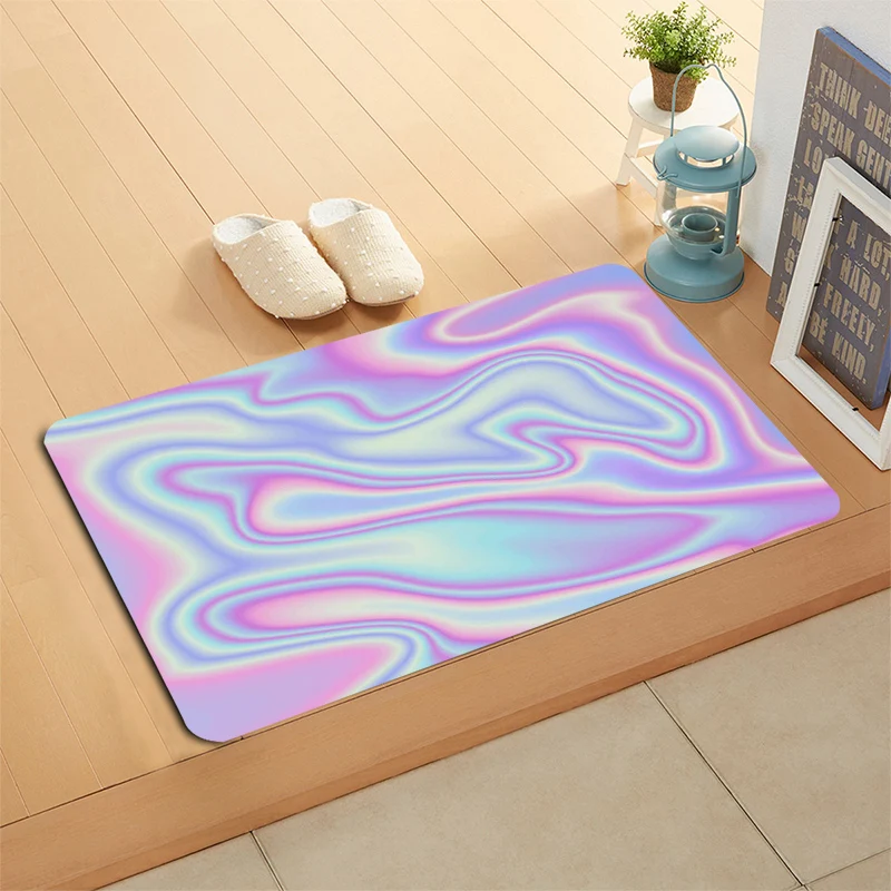 HEARMNY Новое поступление голографические фоны коврик для двери домашний машина